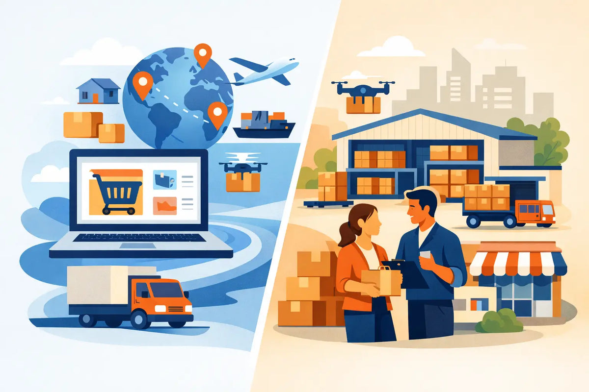 Online Sourcing vs Local Wholesalers for Retailers