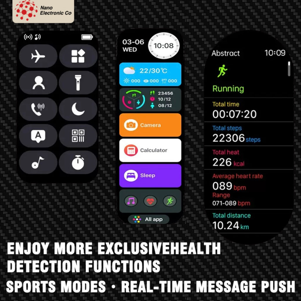 Nano Ultra Smart Watch with Calls, Heart Rate & Sleep Tracking