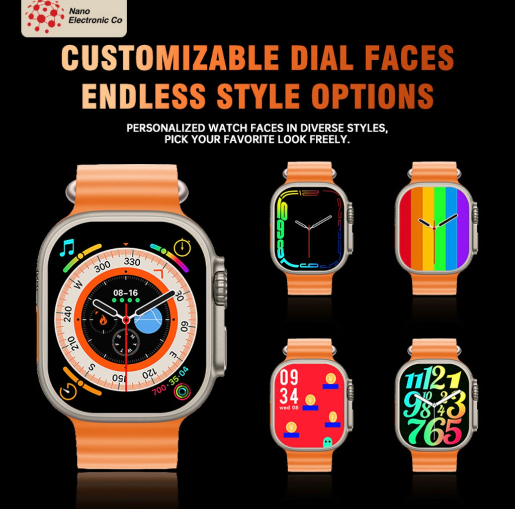 Nano Ultra Smart Watch with Calls, Heart Rate & Sleep Tracking