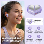 Two forms heart shaped earbuds
