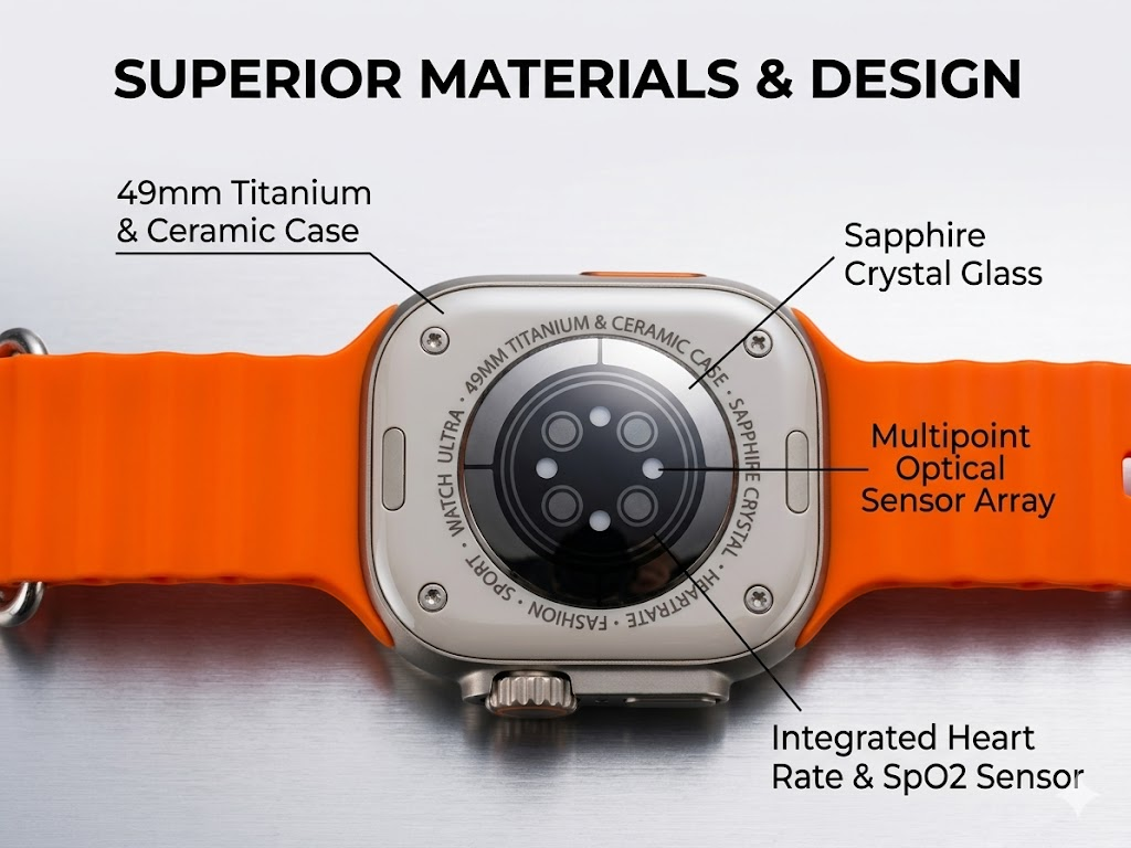 Nano Ultra Smart Watch with Calls, Heart Rate & Sleep Tracking