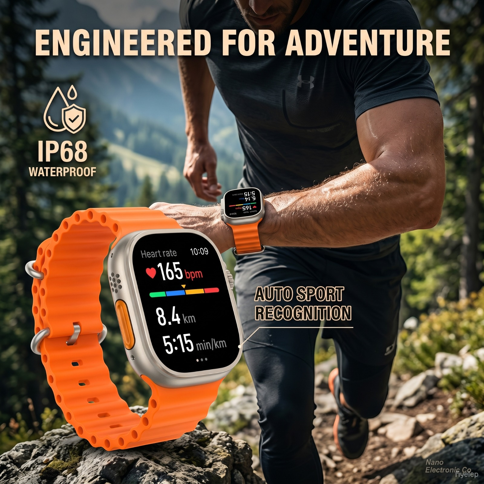 Nano Ultra Smart Watch with Calls, Heart Rate & Sleep Tracking