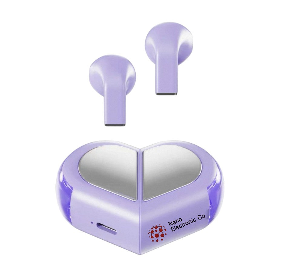 cute earphone purple